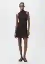 Vestido Sesete Chocolate Talla S Mujer Mango