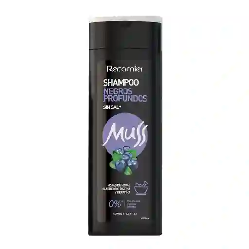 Muss Shampoo para Cabellos Negros Profundos sin Sal