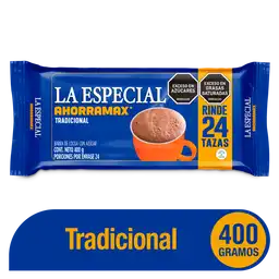 La Especial Chocolate Sucedáneo Barra Cocoa 400 g