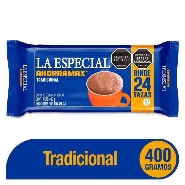 La Especial Chocolate Sucedáneo Barra Cocoa 400 g