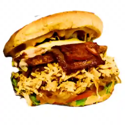 Hamburguesa tocineta pollo