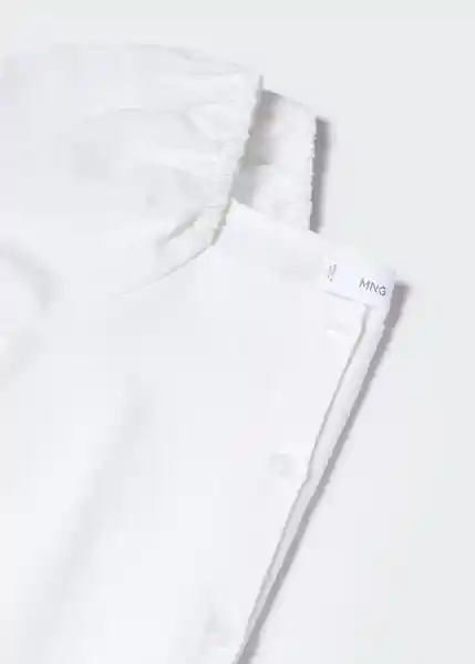 Blusa Esfinge Crudo Talla 06 Niñas Mango