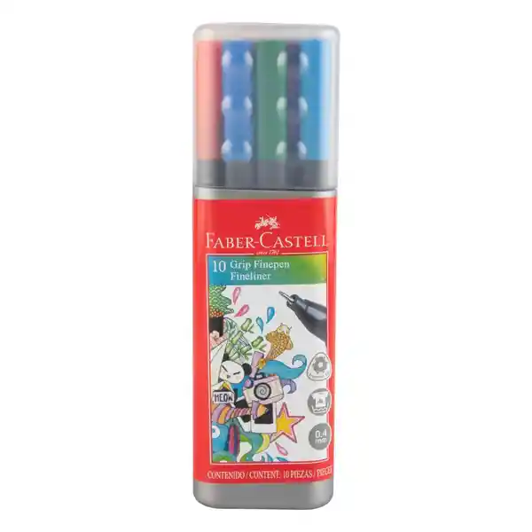 Faber Castell Rotulador Grip Finepen Tubo X