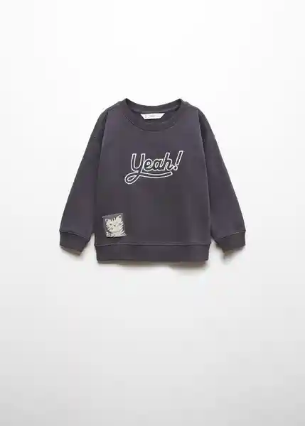 Sudadera Yeah Niños Antracita Talla 70 Mango