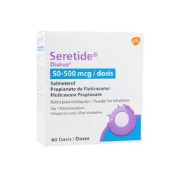 Seretide Polvo Para Inhalación (50 mcg / 500 mcg)