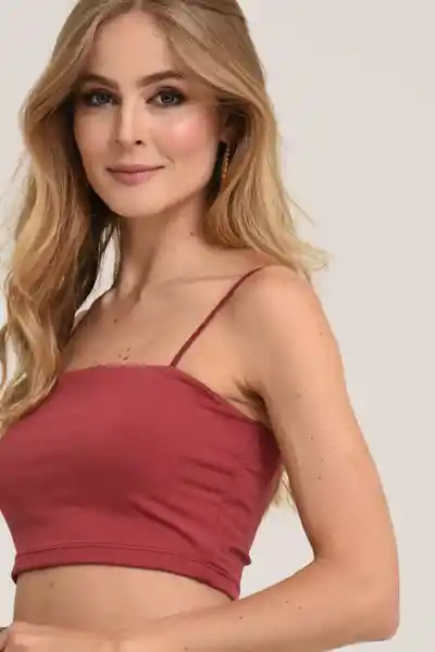 Crop Top Amarelo Color Rojo Carnauba Talla M Ragged