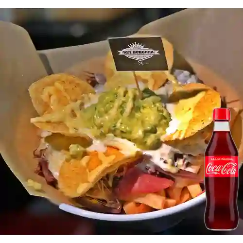Combo Salchipapa Nachipapa +Cocacola Orig 350ml