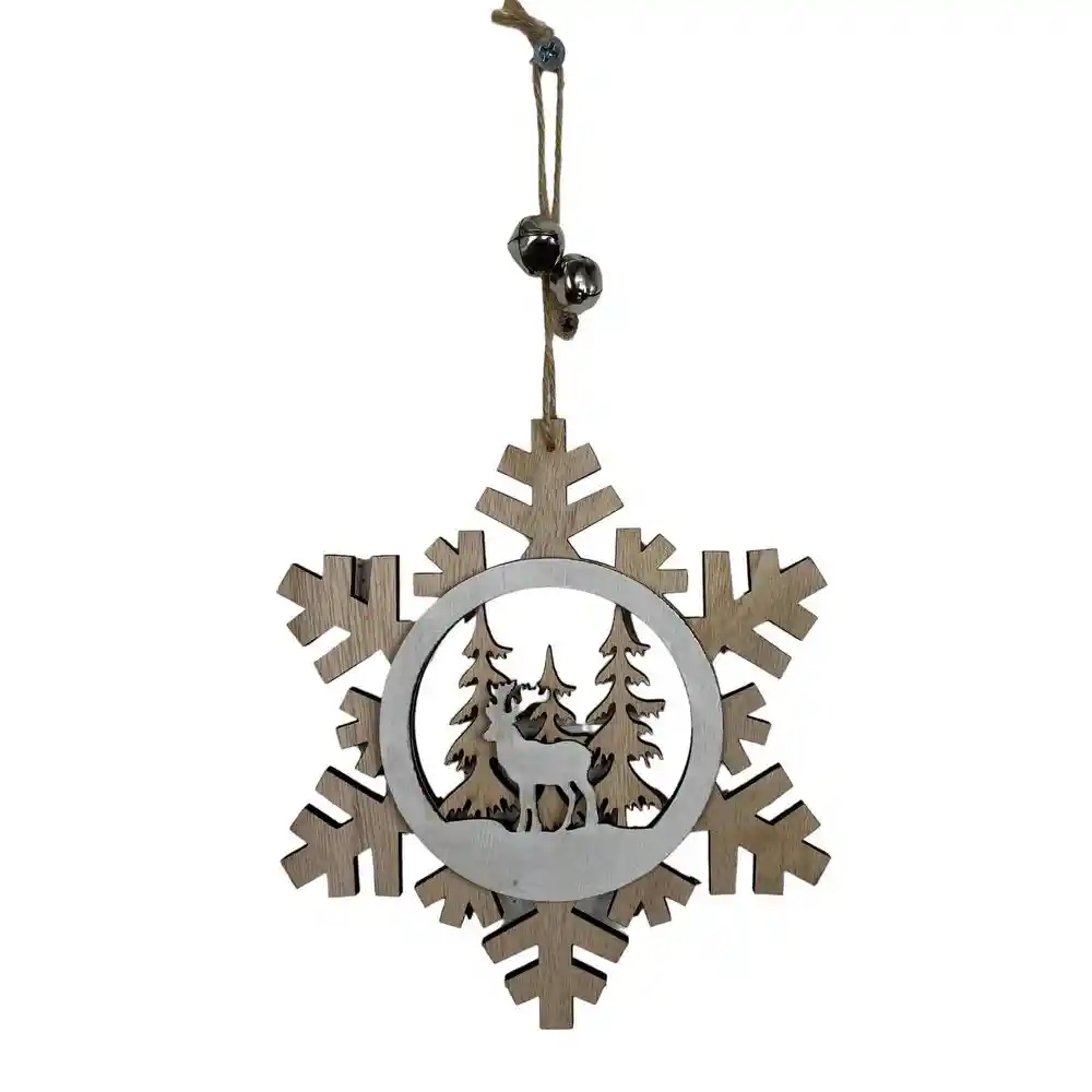 Ornamento Copo de Nieve Natura 15.cms . Ref 201-2500207