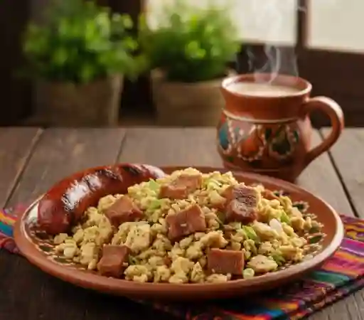 Migas de Arepas Chorizos