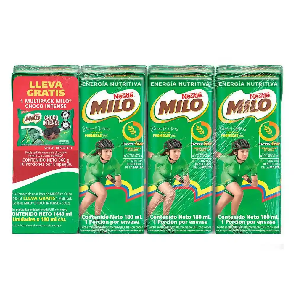 Of Leche Malteada X8 Gts Galletas Milo