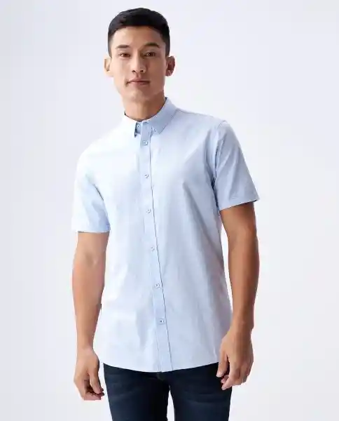 Camisa Hombre Azul Talla S 810D002 Americanino