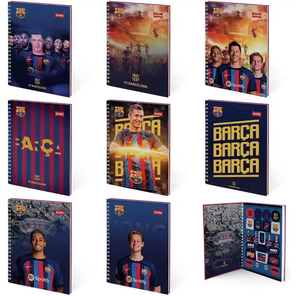 Cuaderno Espiral Grande Rayado 80 Hojas Argollado Tapa Dura Scribe