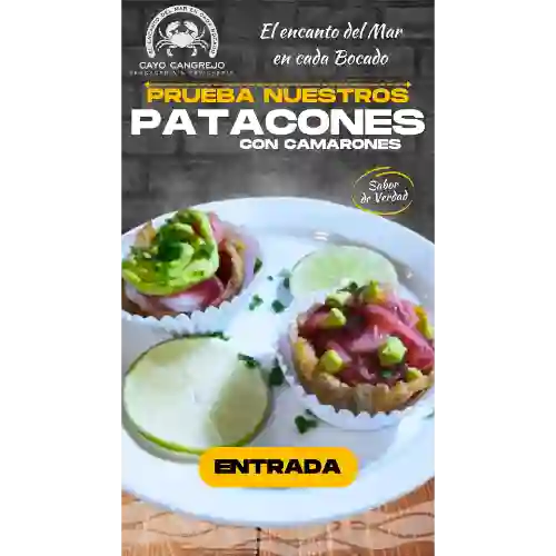 Patacones con Camarones