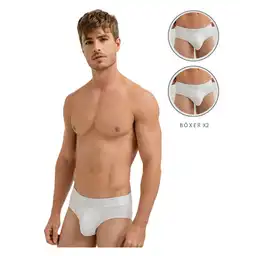Pantaloncillo X2 Clásico en Algodón Masculino Vozu X2 Punto Blanco