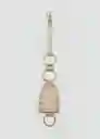 Llavero P Retro Beige Talla 99 Mujer Mango