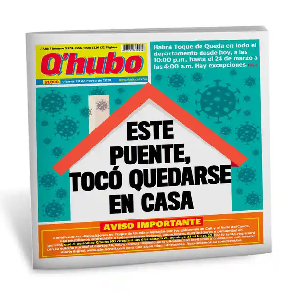 Q'hubo Periódico Sabado a Domingo