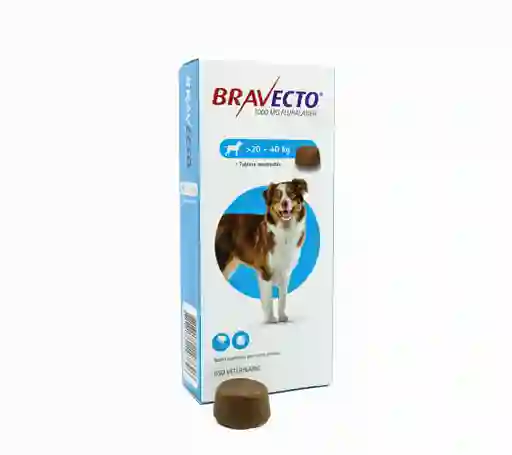 Bravecto Antipulgas para Perros Medianos de 20 a 40 Kg