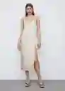 Vestido Tina-L Beige Talla XL Mujer Mango