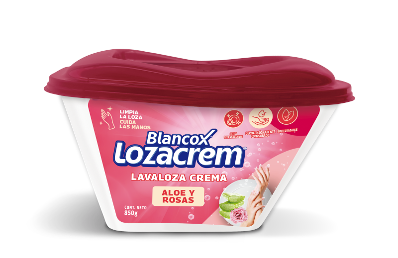 Blancox Lavaplatos Lozacrem en Crema con Aloe y Rosas 850 g