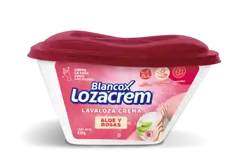Blancox Lavaplatos Lozacrem en Crema con Aloe y Rosas