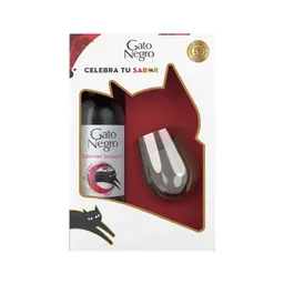 Pack Vino + Vaso Coleccionable Gato Negro