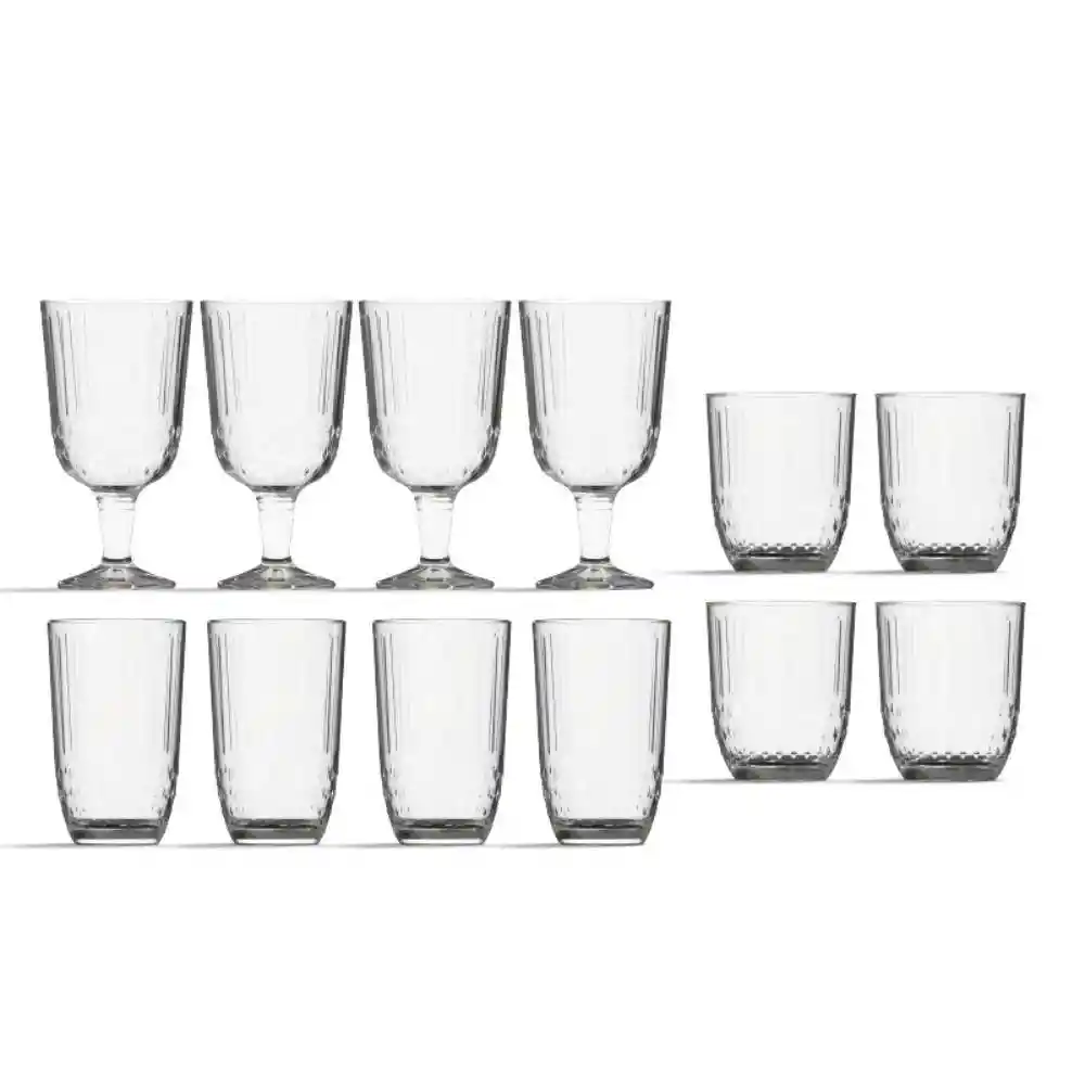 Set X 12 Piezas Estambul Tu Mesa Cristar 9846elmesa23