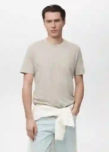 Camiseta Cherlo Hielo Talla L Hombre Mango