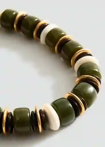 Collar Jojo Verde Pastel Talla 99 Mujer Mango