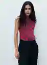 Blusa Martina Violeta Talla S Mujer Mango
