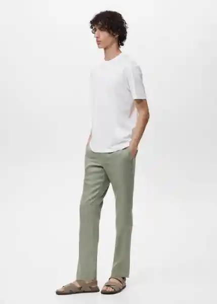 Camiseta Bellow Blanco Talla S Hombre Mango