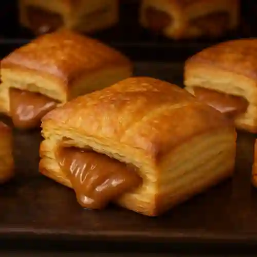 Pastel Arequipe Hojaldrado