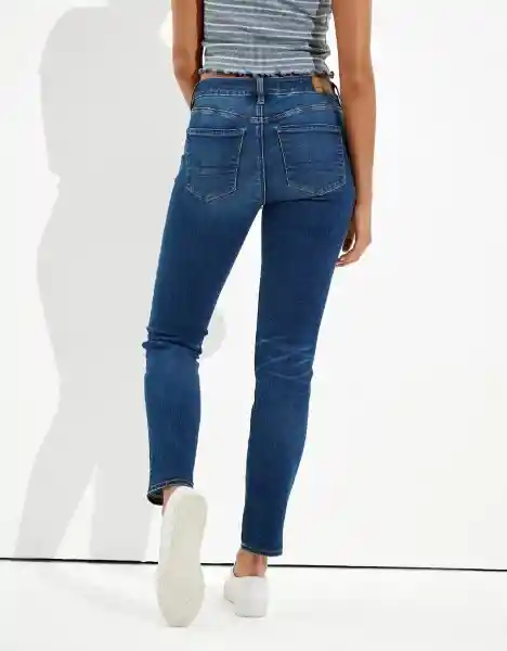 American Eagle Jean Next Level Índigo Profundo Talla 8 Regular