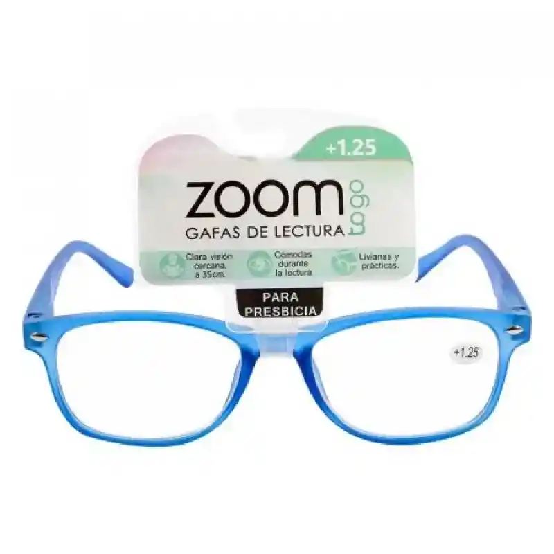Zoom Togo Gafas de Lectura +1.25 para Presbicia Azul 