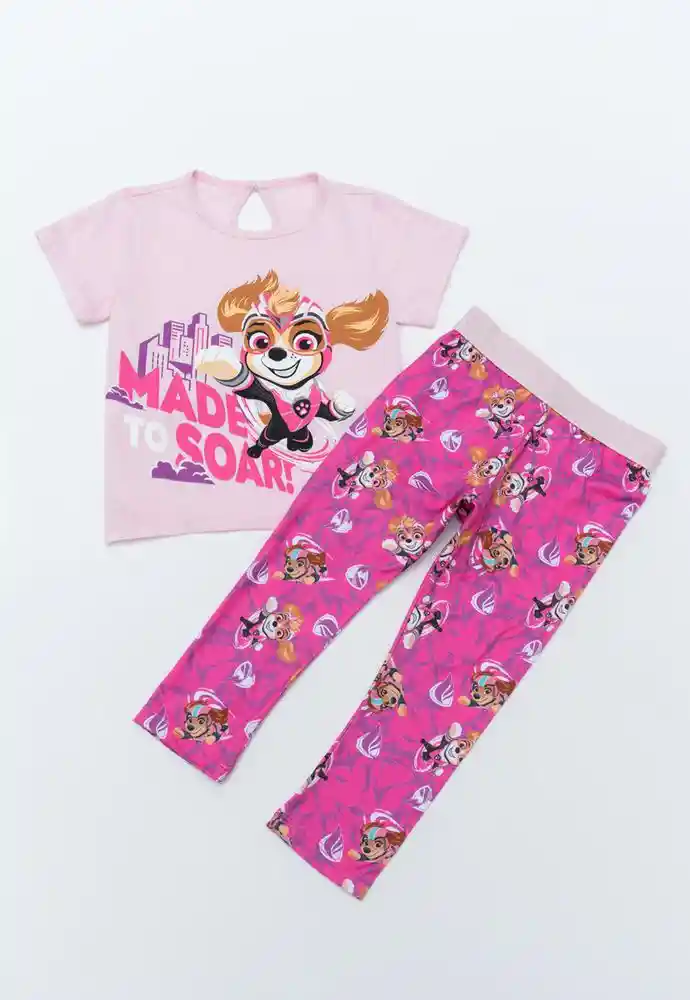 Conjunto Largo 2t-rosado