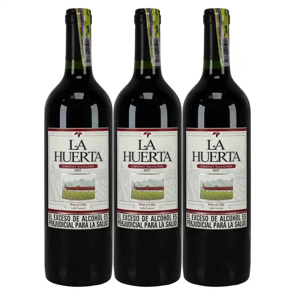 Vino La Huerta Cabernet Sauvignon X750 Ml 2X3