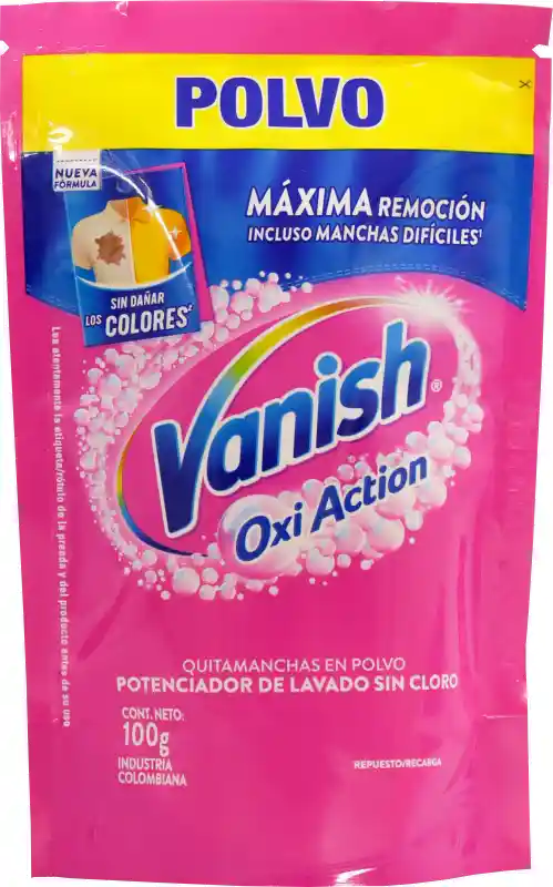 Vanish Desmanchador Polvo Rosa + Blanco