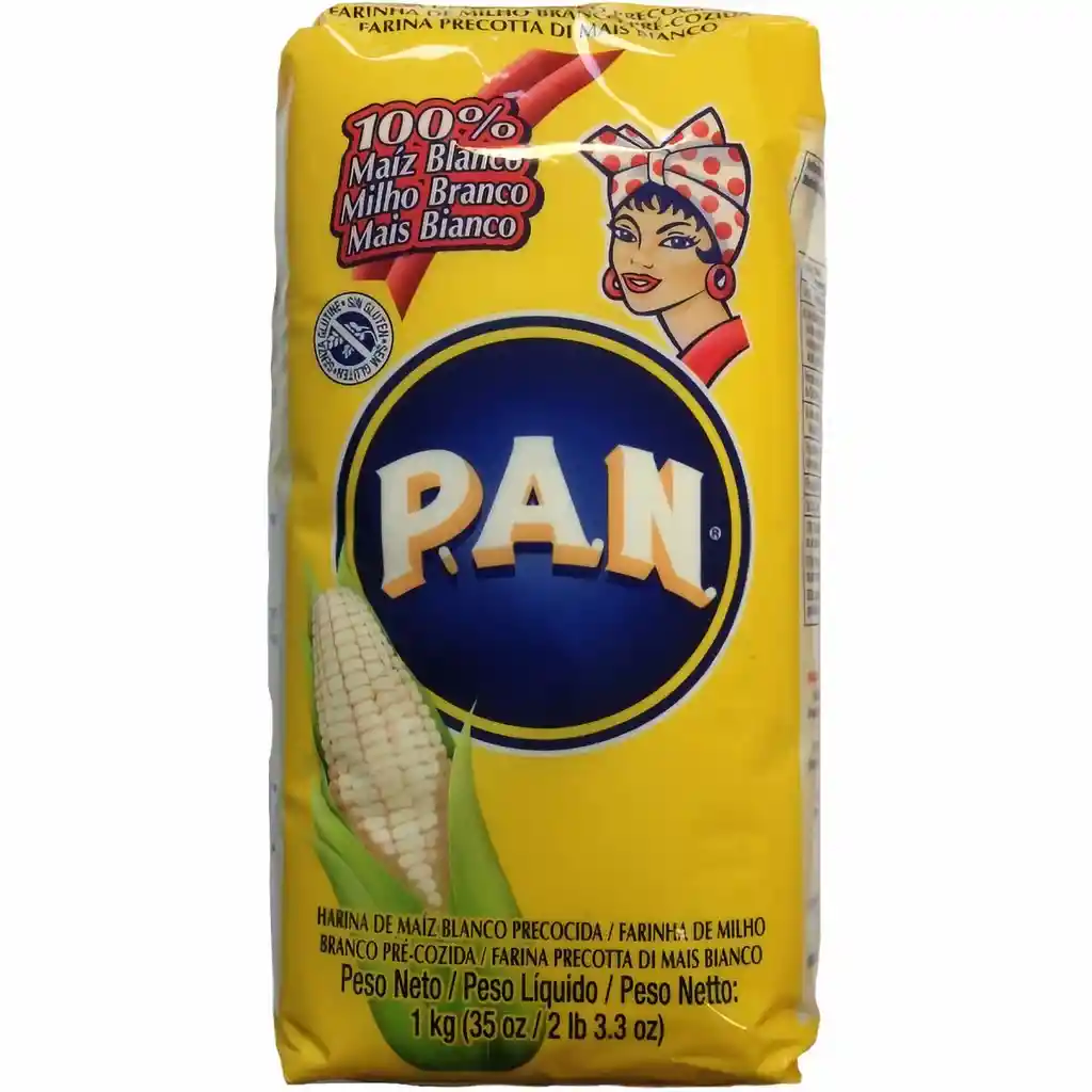 Pan Harina de Maíz Blanco Precocida