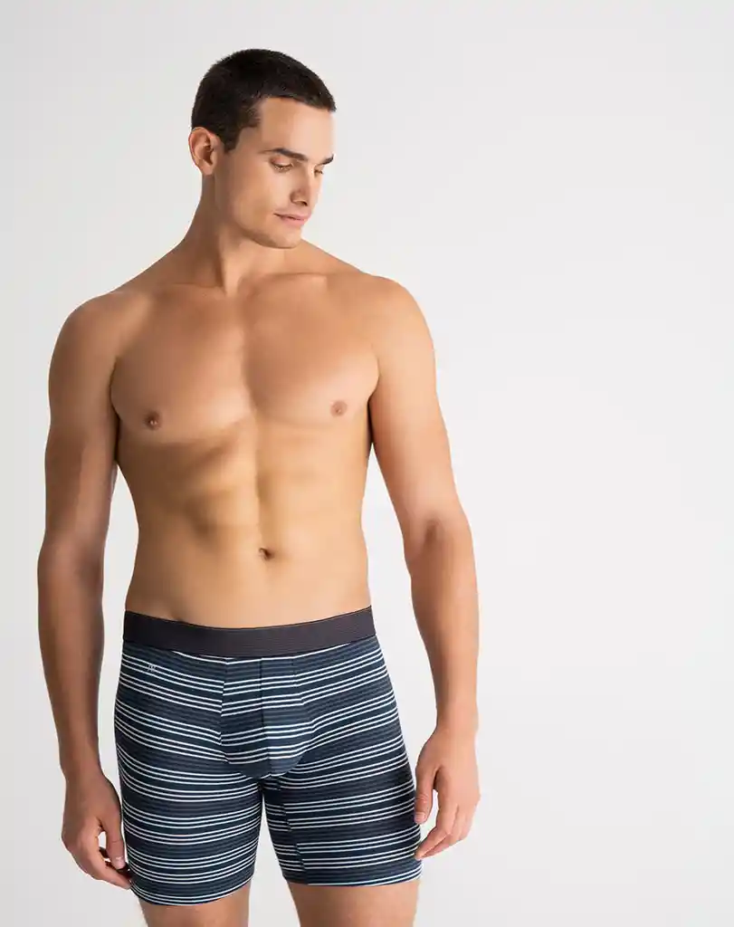 Bóxer Largo en Jersey Algodón Masculino Celta X3 Punto Blanco