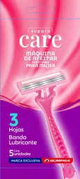 Maq Afeit Suppra Care 3h Women X 5un