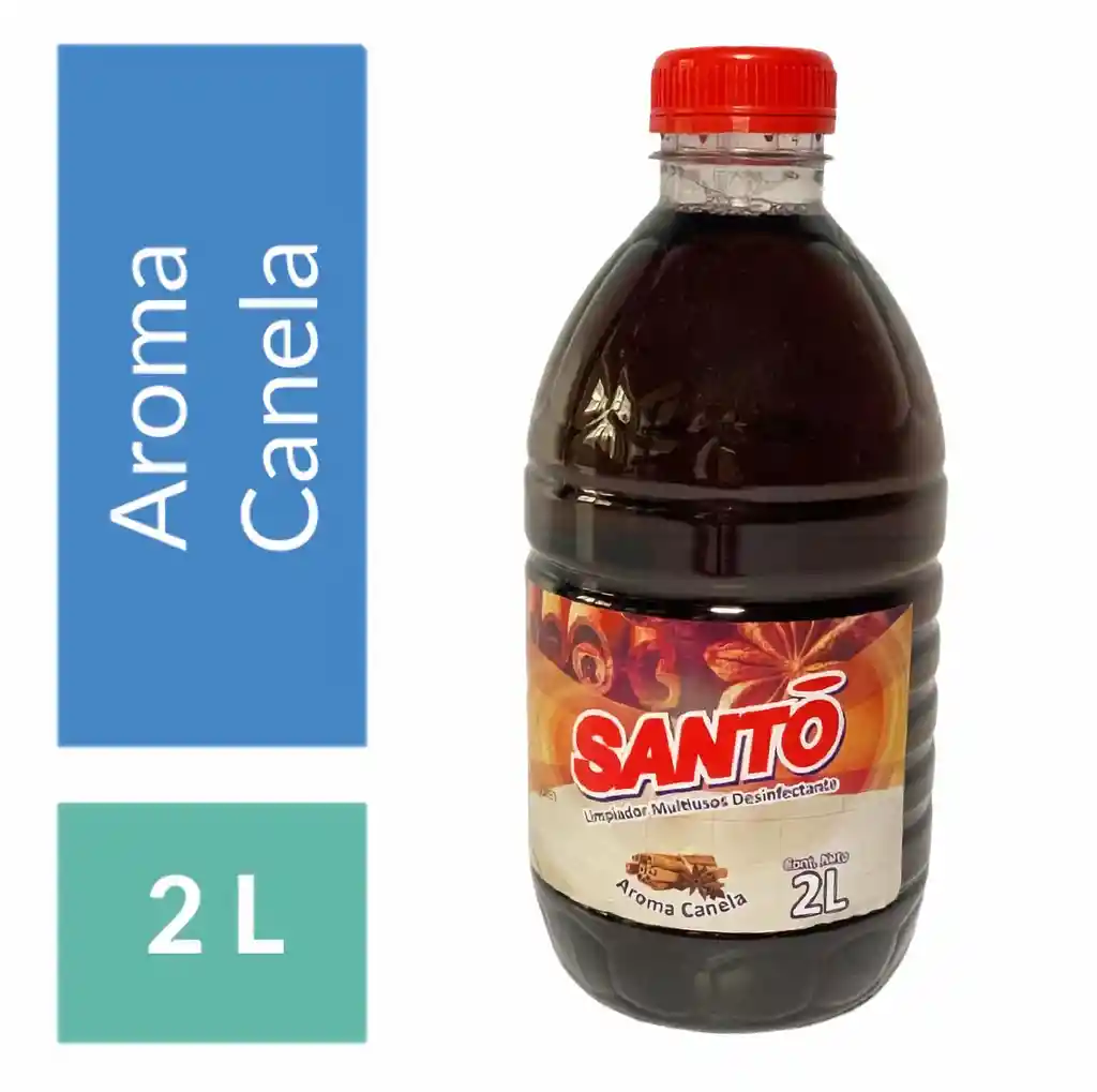 SANTO Limpiador Multiusos Desinfectante Aroma Canela 2 Litros