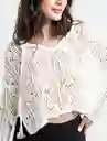  Sueter Galilea Mujer Crudo Marfil Claro Talla S Naf-Naf 