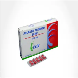 Ecar Sulfato Ferroso (200 mg)