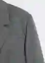 Blazer Americana Milano Gris Talla XL Mujer Mango