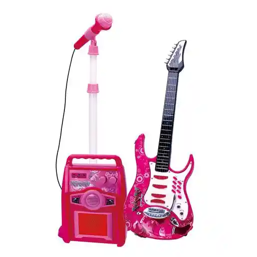 Set De Guitarra Con Microfono Cw Toys 1 U