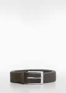Cinturón Elástico Khaki Talla 90 Hombre Mango