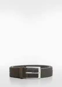Cinturón Elástico Khaki Talla 90 Hombre Mango