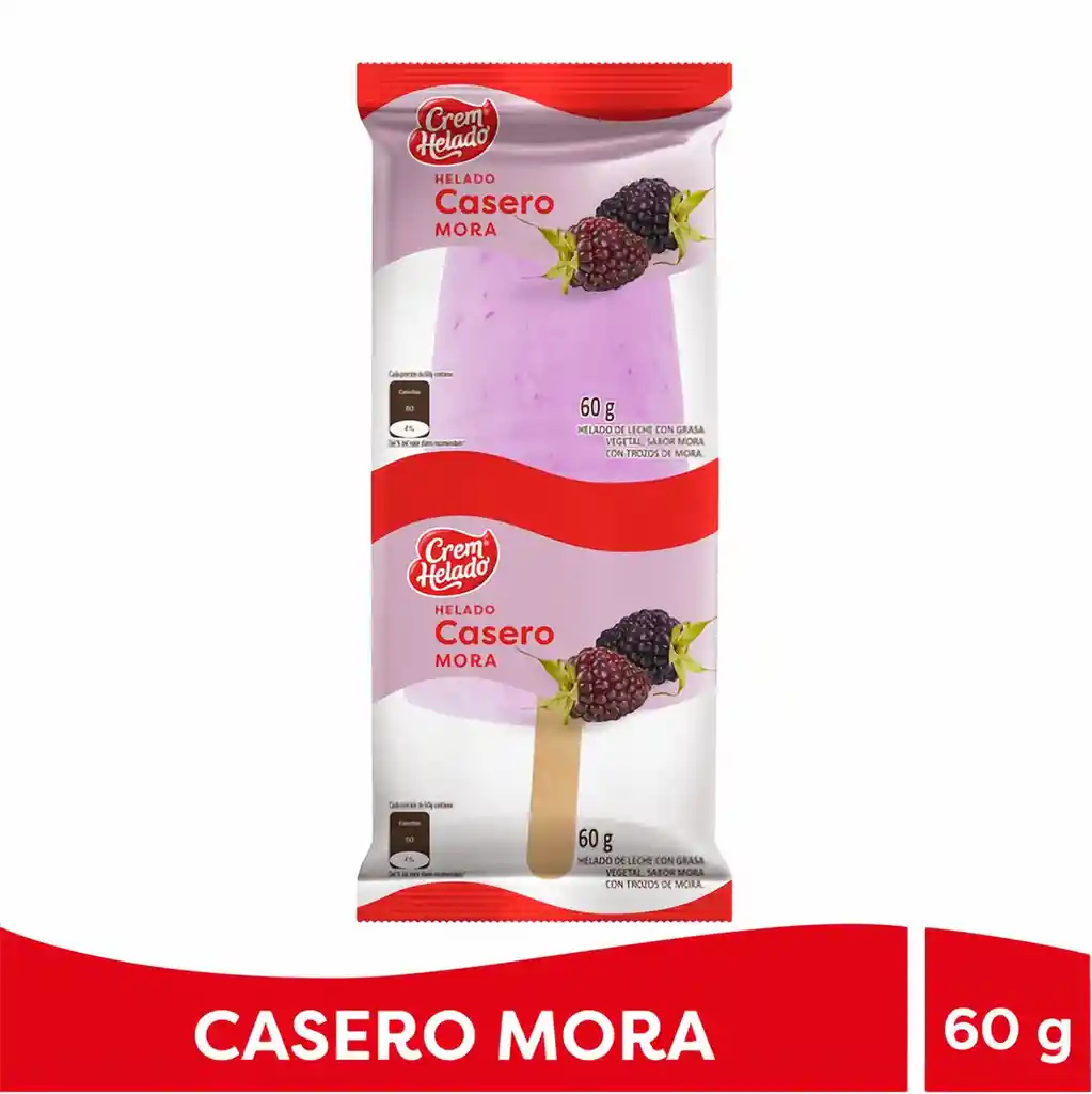 HELADO CASERO MORA 60G