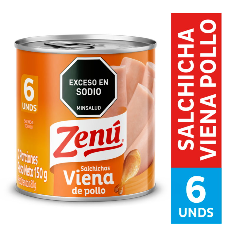 Zenú Salchicha Viena Pollo 150 g