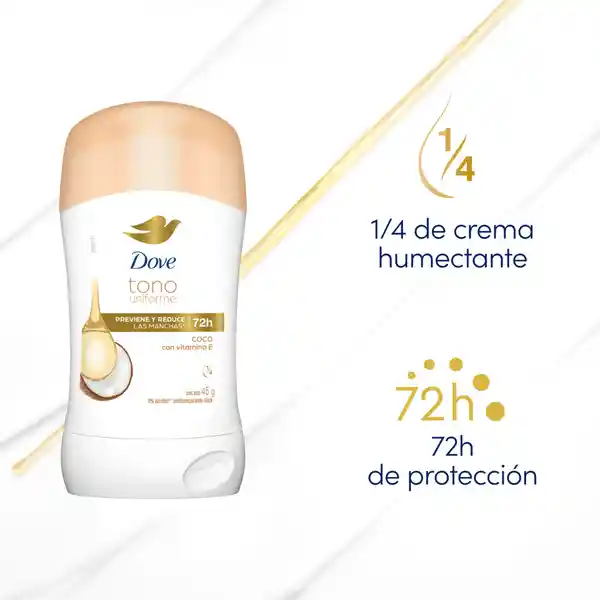 Dove Antitranspirante en Barra Clear Tone