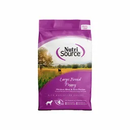NutriSource Alimento Para Perro Large Breed Puppy Chicken & Rice